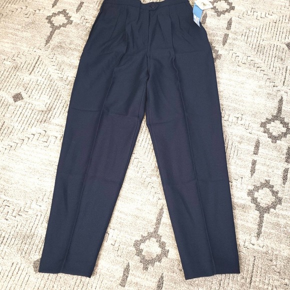 Haberdashery Leslie Fay Navy Vintage Pants size 12 - Picture 2 of 7